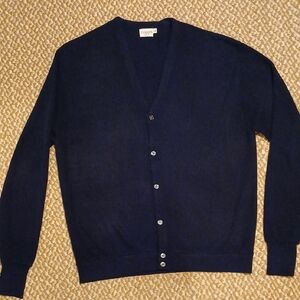 Vintage Classics By Pine State Dark Blue Cardigan Sweater